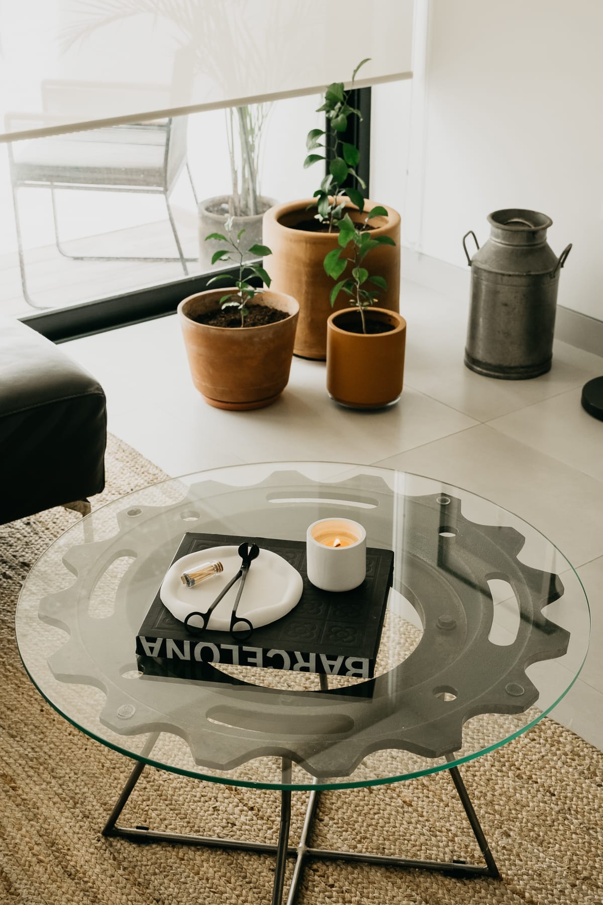 Vela Concreto White Mint | Eucalipto + Menta