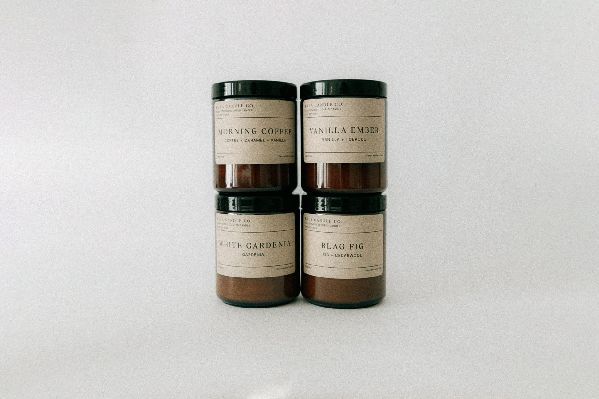 scented candles piled up